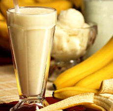 Batido de plátano y avena